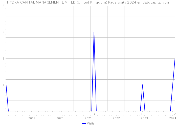 HYDRA CAPITAL MANAGEMENT LIMITED (United Kingdom) Page visits 2024 