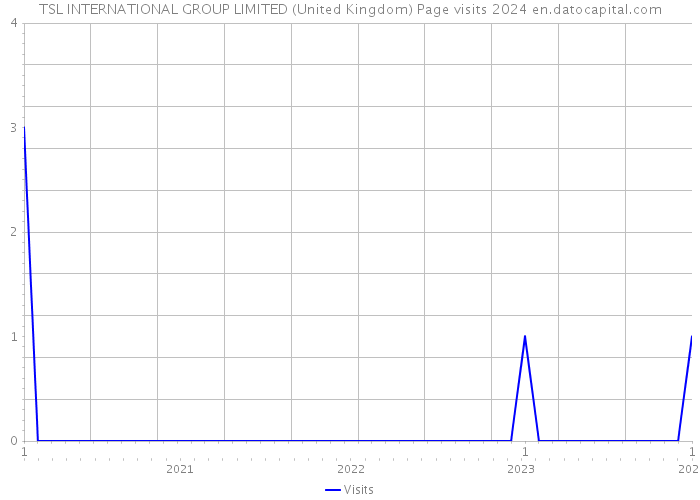 TSL INTERNATIONAL GROUP LIMITED (United Kingdom) Page visits 2024 