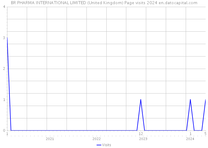 BR PHARMA INTERNATIONAL LIMITED (United Kingdom) Page visits 2024 