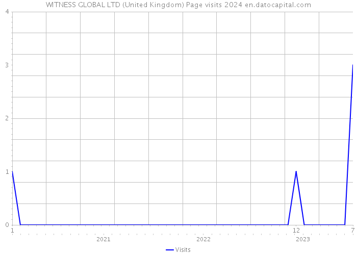 WITNESS GLOBAL LTD (United Kingdom) Page visits 2024 