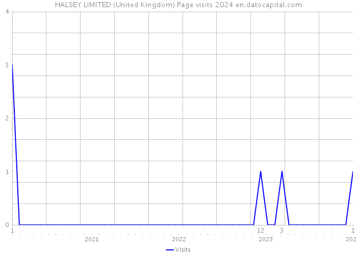 HALSEY LIMITED (United Kingdom) Page visits 2024 