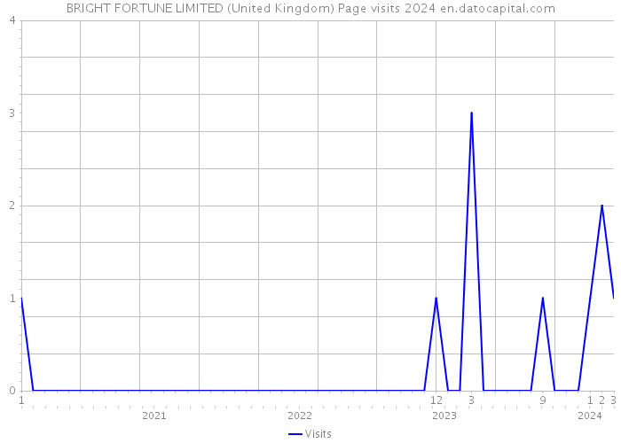 BRIGHT FORTUNE LIMITED (United Kingdom) Page visits 2024 