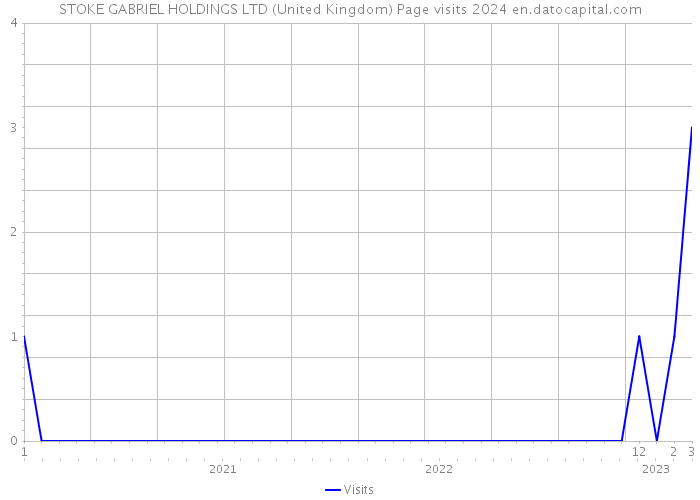 STOKE GABRIEL HOLDINGS LTD (United Kingdom) Page visits 2024 