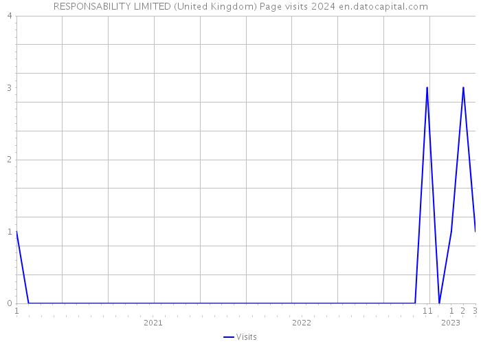RESPONSABILITY LIMITED (United Kingdom) Page visits 2024 