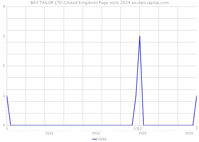 BAV TAILOR LTD (United Kingdom) Page visits 2024 