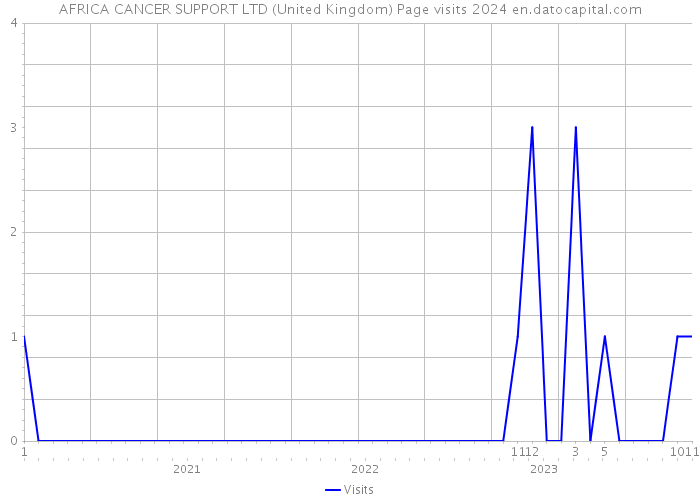 AFRICA CANCER SUPPORT LTD (United Kingdom) Page visits 2024 