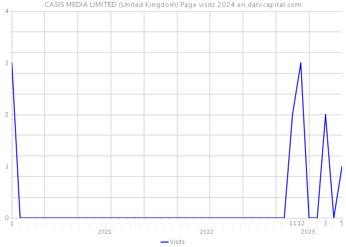 CASIS MEDIA LIMITED (United Kingdom) Page visits 2024 