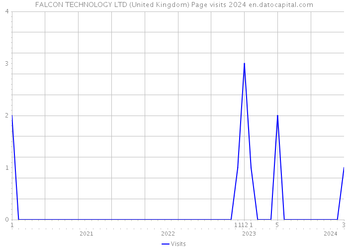 FALCON TECHNOLOGY LTD (United Kingdom) Page visits 2024 