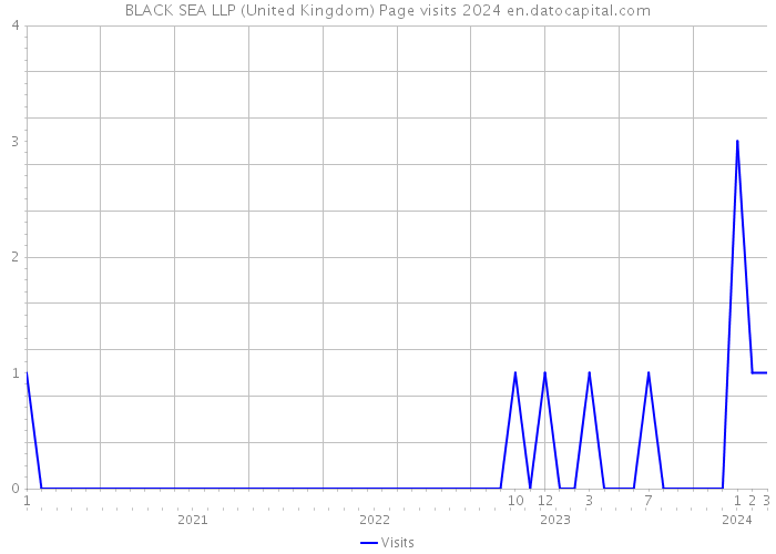 BLACK SEA LLP (United Kingdom) Page visits 2024 