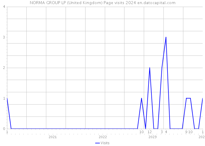 NORMA GROUP LP (United Kingdom) Page visits 2024 