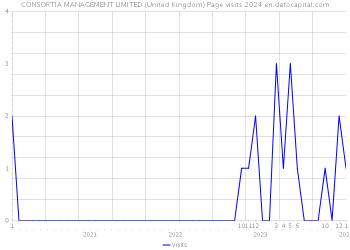 CONSORTIA MANAGEMENT LIMITED (United Kingdom) Page visits 2024 