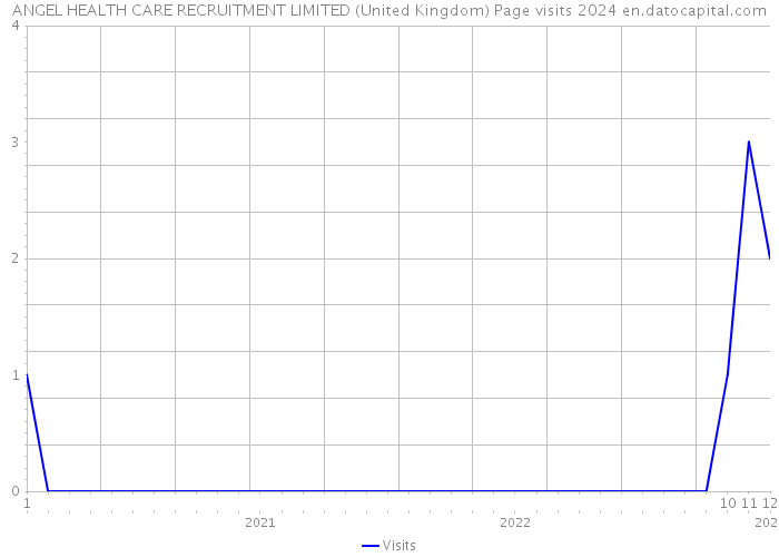 ANGEL HEALTH CARE RECRUITMENT LIMITED (United Kingdom) Page visits 2024 