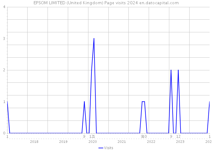 EPSOM LIMITED (United Kingdom) Page visits 2024 