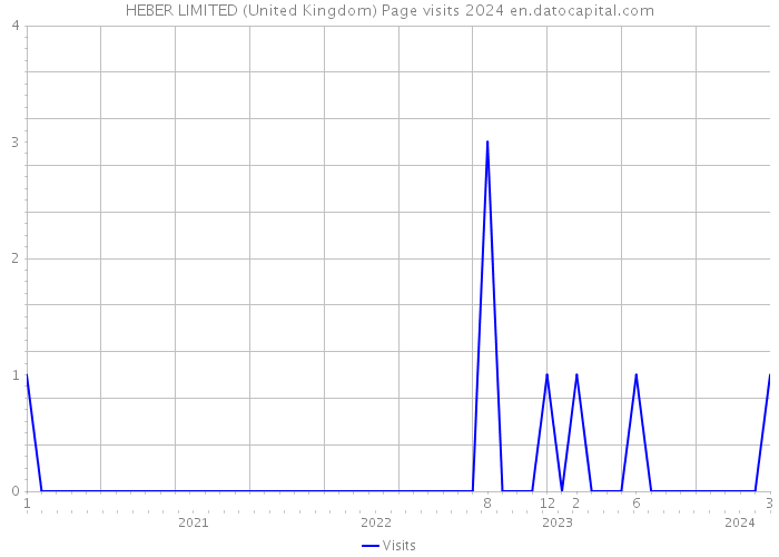 HEBER LIMITED (United Kingdom) Page visits 2024 