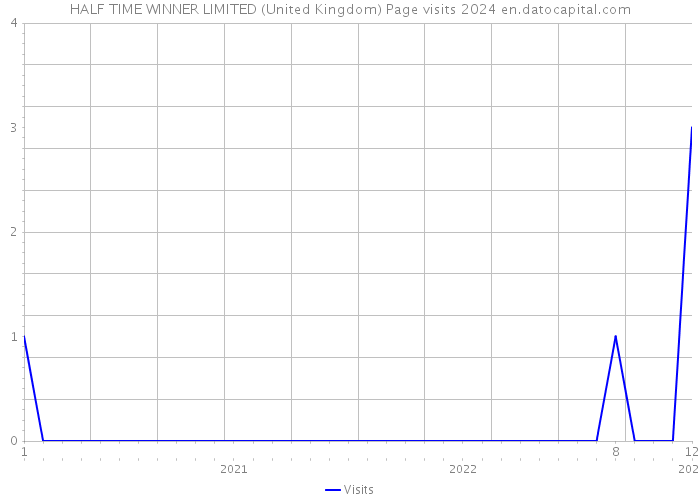 HALF TIME WINNER LIMITED (United Kingdom) Page visits 2024 