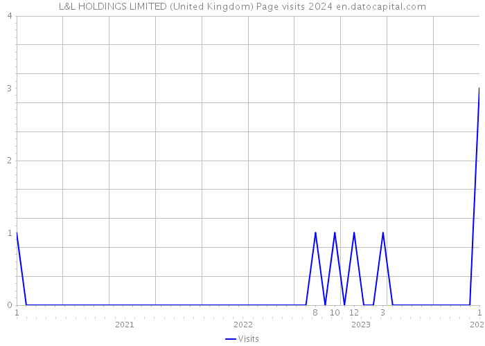 L&L HOLDINGS LIMITED (United Kingdom) Page visits 2024 