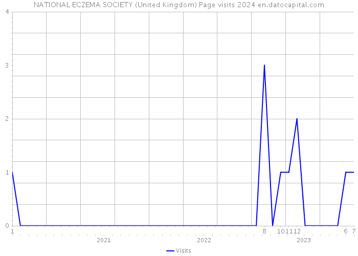 NATIONAL ECZEMA SOCIETY (United Kingdom) Page visits 2024 