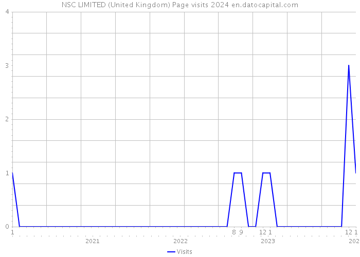 NSC LIMITED (United Kingdom) Page visits 2024 