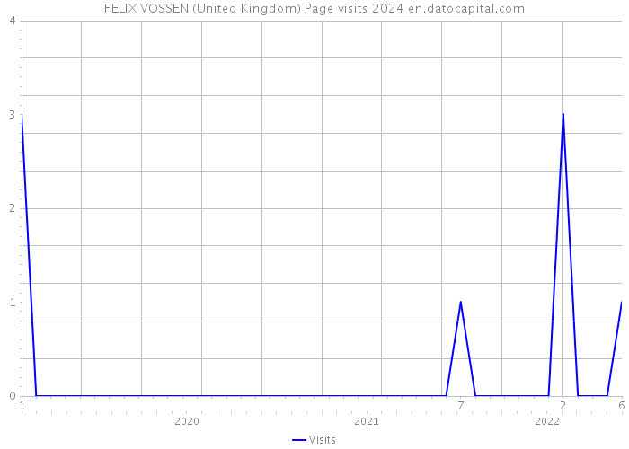 FELIX VOSSEN (United Kingdom) Page visits 2024 