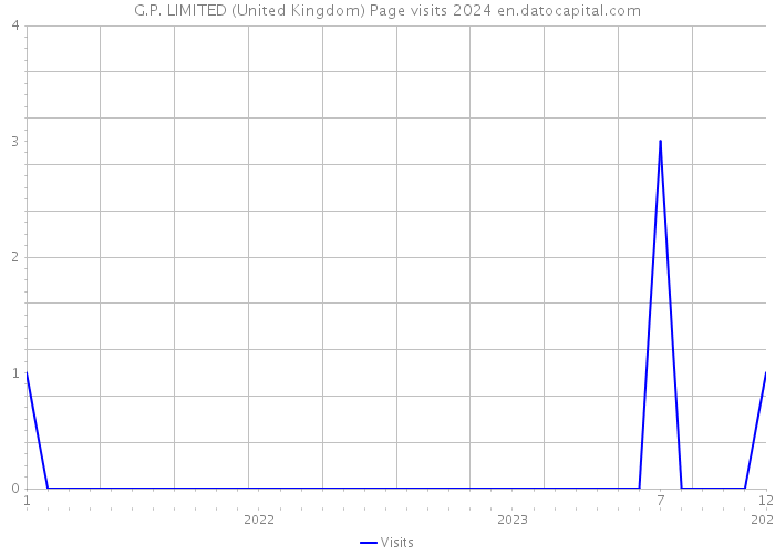 G.P. LIMITED (United Kingdom) Page visits 2024 