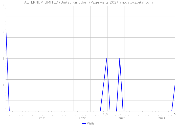AETERNUM LIMITED (United Kingdom) Page visits 2024 