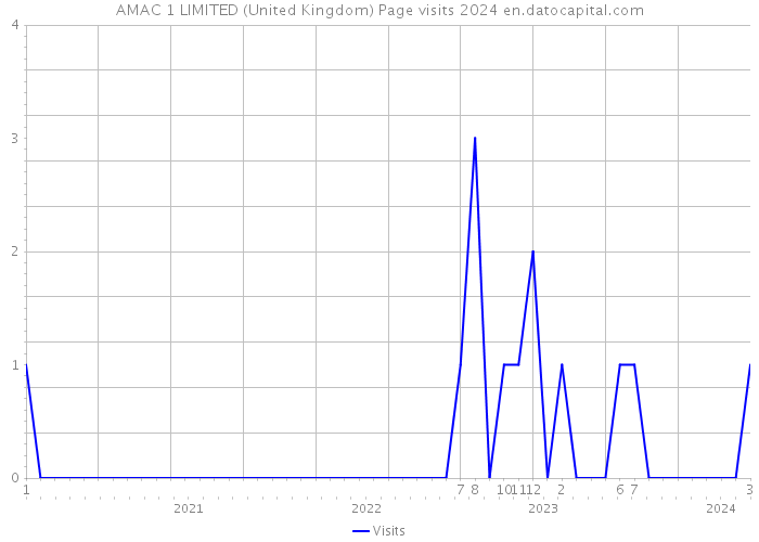 AMAC 1 LIMITED (United Kingdom) Page visits 2024 