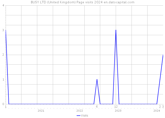 BUSY LTD (United Kingdom) Page visits 2024 