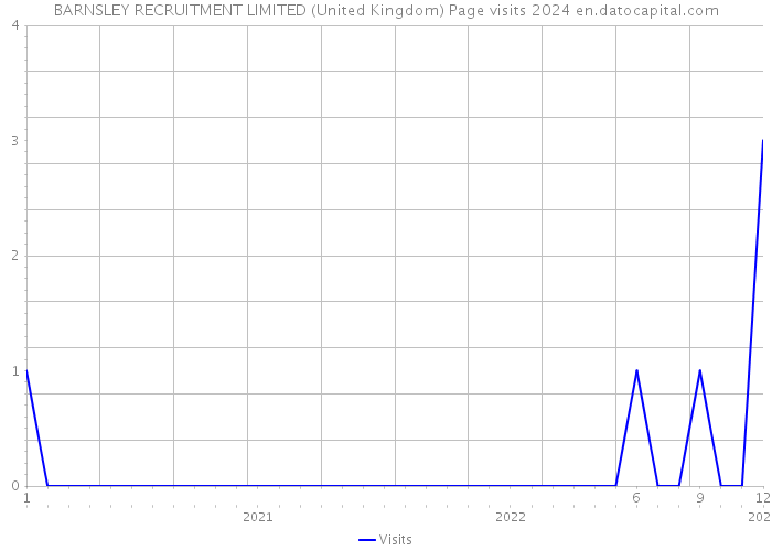 BARNSLEY RECRUITMENT LIMITED (United Kingdom) Page visits 2024 