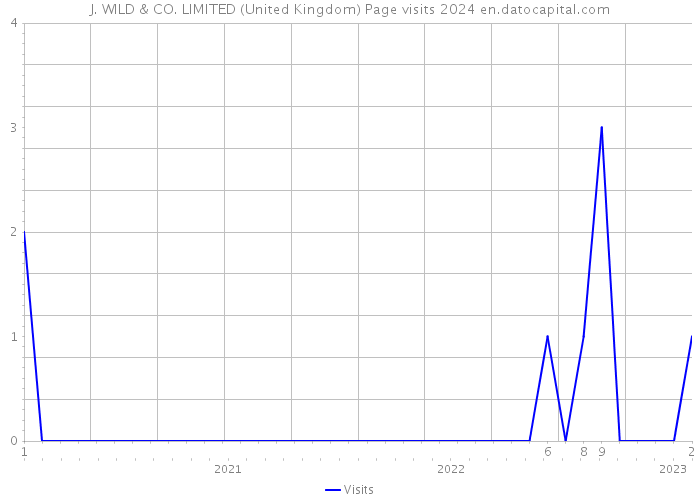 J. WILD & CO. LIMITED (United Kingdom) Page visits 2024 