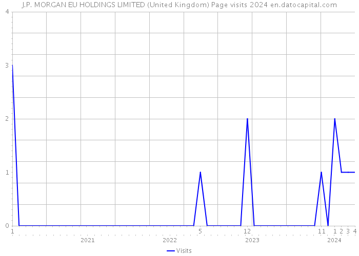 J.P. MORGAN EU HOLDINGS LIMITED (United Kingdom) Page visits 2024 