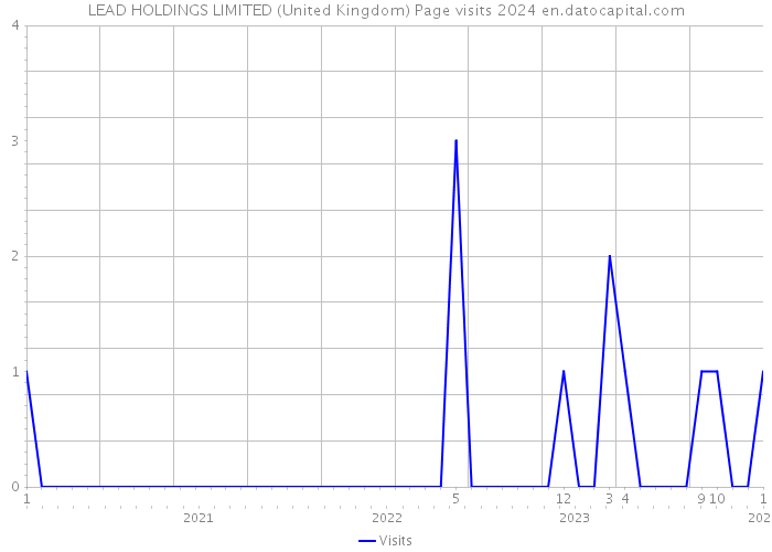 LEAD HOLDINGS LIMITED (United Kingdom) Page visits 2024 