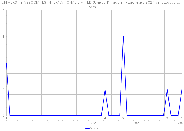 UNIVERSITY ASSOCIATES INTERNATIONAL LIMITED (United Kingdom) Page visits 2024 