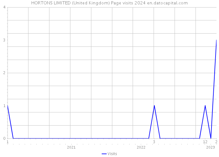 HORTONS LIMITED (United Kingdom) Page visits 2024 