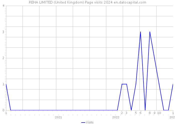 REHA LIMITED (United Kingdom) Page visits 2024 