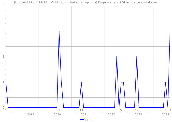 JUB CAPITAL MANAGEMENT LLP (United Kingdom) Page visits 2024 