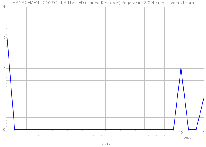 MANAGEMENT CONSORTIA LIMITED (United Kingdom) Page visits 2024 