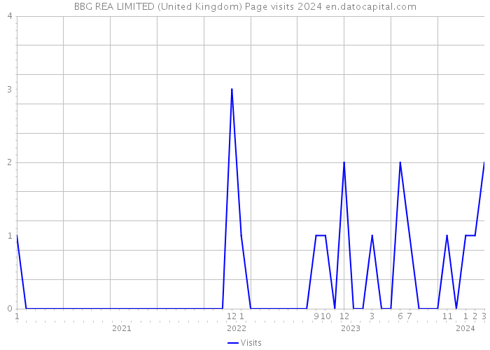 BBG REA LIMITED (United Kingdom) Page visits 2024 