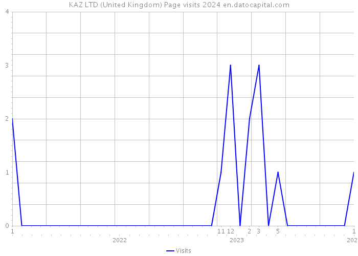 KAZ LTD (United Kingdom) Page visits 2024 