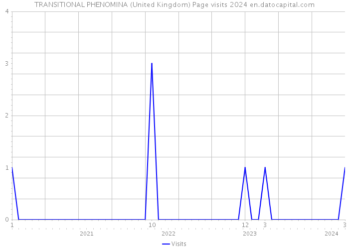 TRANSITIONAL PHENOMINA (United Kingdom) Page visits 2024 