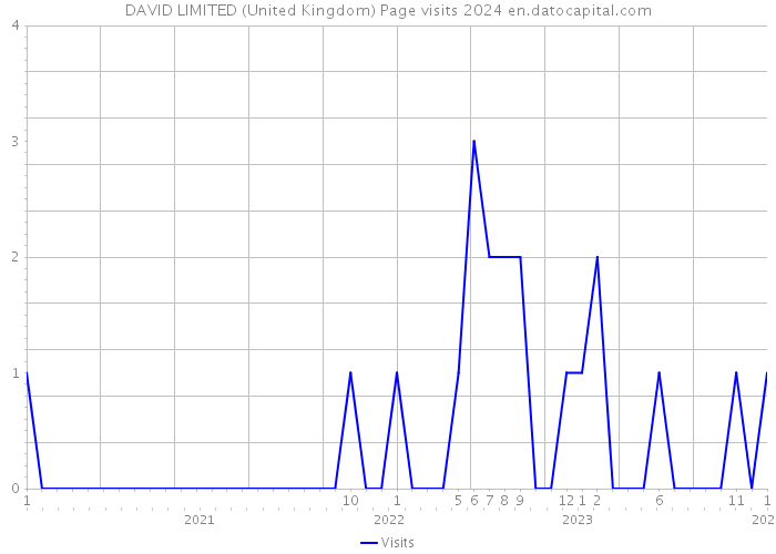 DAVID LIMITED (United Kingdom) Page visits 2024 