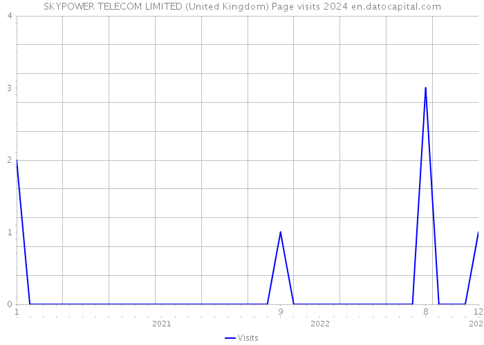 SKYPOWER TELECOM LIMITED (United Kingdom) Page visits 2024 