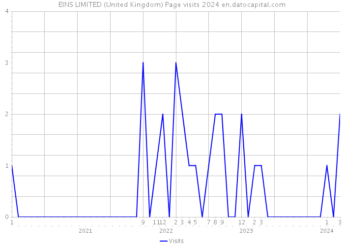 EINS LIMITED (United Kingdom) Page visits 2024 