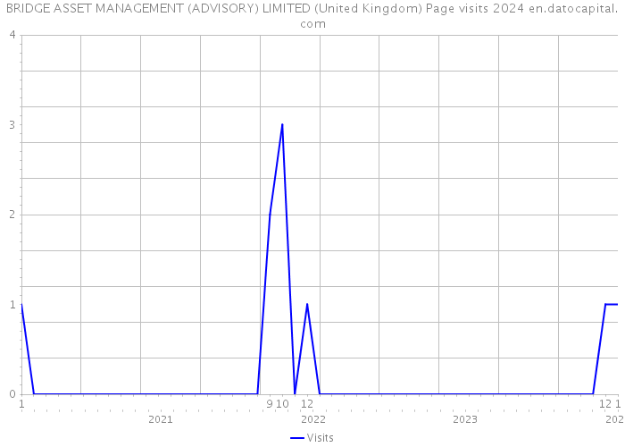 BRIDGE ASSET MANAGEMENT (ADVISORY) LIMITED (United Kingdom) Page visits 2024 