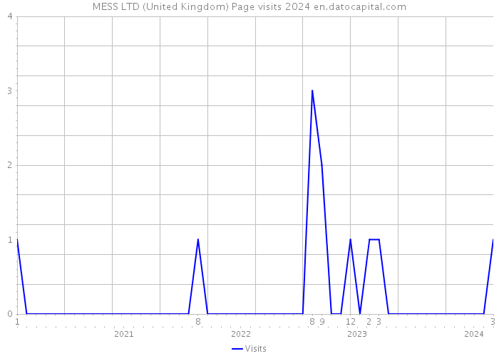 MESS LTD (United Kingdom) Page visits 2024 