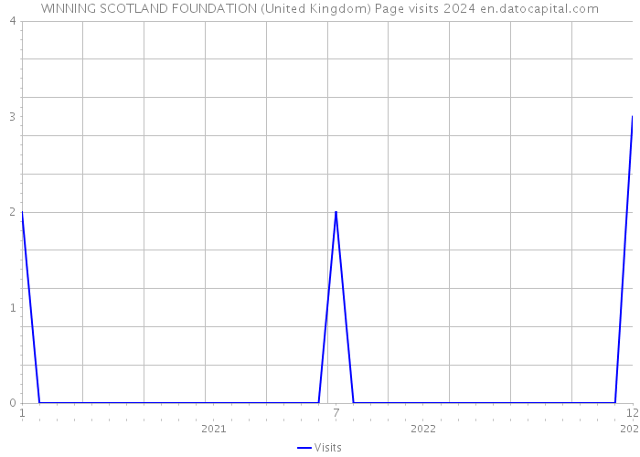 WINNING SCOTLAND FOUNDATION (United Kingdom) Page visits 2024 