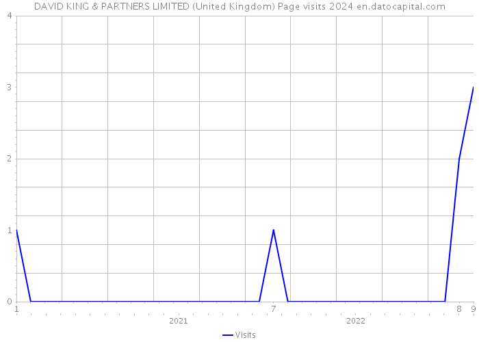 DAVID KING & PARTNERS LIMITED (United Kingdom) Page visits 2024 