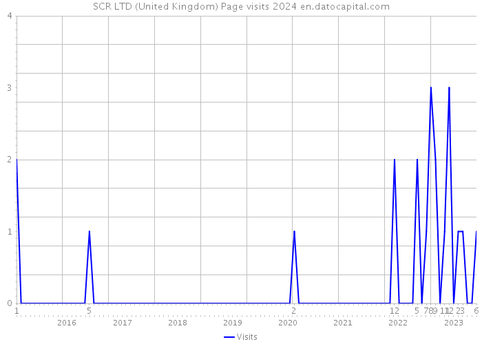 SCR LTD (United Kingdom) Page visits 2024 