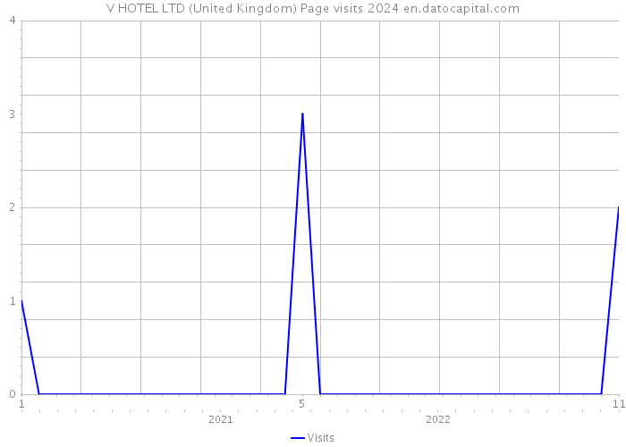V HOTEL LTD (United Kingdom) Page visits 2024 