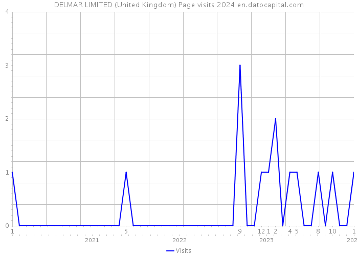 DELMAR LIMITED (United Kingdom) Page visits 2024 