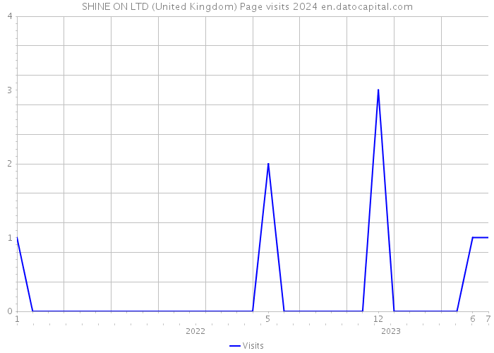 SHINE ON LTD (United Kingdom) Page visits 2024 